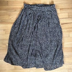 Loft Midi Skirt polka dot